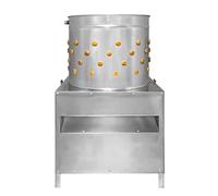 Máquina Desplumadora de Aves de Corral 50cm 220V 2CV Capacidad 6 Pájaros Medianos (Pollo, Codorniz, Ganso, Pato, Pavo, Paloma) Agricultura Matadero con 99 Dedos de Goma para Desplumar Plumas GRATIS