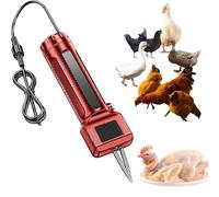 Máquina desplumadora de pollo, máquina eléctrica para desplumar aves de corral con cabeza de cono de acero inoxidable, interruptor de avance y marcha atrás, ajuste automático de estanqueidad