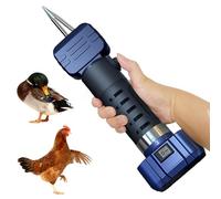Máquina desplumadora de pollos de mano, eliminación eléctrica portátil de plumas de aves de corral, 10000 rpm, espacio ajustable con cabeza cónica, recargable, para ganso, pavo, pájaro, pato