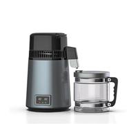 máquina destiladora de agua, Destilador De Agua 4 L Fabricante Destilado 1, Galones Puros Con Pantalla Temperatura Dual 750W Machin(Black)