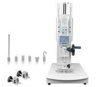 Máquina digital de ensayos de tracción, soporte para dinamómetro manual de 10-500N, carrera de 300mm, con 2 mordazas de ensayo, función de salida, para ensayos destructivos tracción compresión 200N