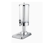 Máquina dispensadora de bebidas de autoservicio con columna de hielo de acero inoxidable, base gruesa, cantidad restante visible para banquetes de hotel, cafeterías y restaurantes