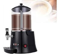 Máquina dispensadora de chocolate caliente, 10 L comercial con pantalla LED, temperatura ajustable de 30 a 90 °C para calentar café, leche, té, jugo