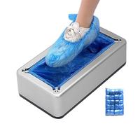Máquina dispensadora de de zapatos, automático de aplicación de cubierta de maletero para áreas de limpias, dispensador de protector de calzado sin contacto para control de