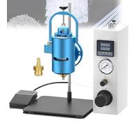 Máquina dispensadora de pegamento termofusible, máquina automática para aplicar pegamento, con cabezal giratorio calefactado, interruptor de pie, soporte ajustable, sencilla y práctica, para uso indus