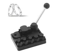 Máquina dobladora de anillos: herramienta para procesamiento de joyas, Jig de alambre con molde | Dispositivo portátil para formar metal para anillos de bricolaje, prensado de chapas finas, creación