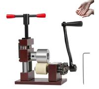 Máquina Dobladora de Anillos, Laminadora Manual de Joyería, Herramienta para Moldear Cucharas, Laminadora Ajustable para Joyas de Metal, para Dar Forma a Anillos, Pulseras(Red)