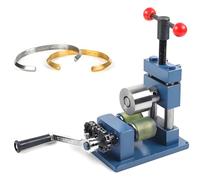 Máquina dobladora de anillos y pulseras 2 en 1, herramienta de formación de joyas de manivela para cucharas, anillos, pulseras, prensa de freno