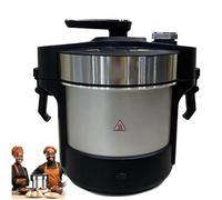 MáQuina EléCtrica AutomáTica 1000 W for Preparar Procesador ñAme Machacado 6 Litros for Fufu, Amala Y Banku FáCil Limpiar Fabricada En Acero Inoxidable, Rinde for 5 A 6 Personas