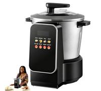 Máquina Eléctrica Automática Para Triturar Comida 900w, Máquina De ñame Machacado De 6l Con Pantalla Táctil Led, Fácil De Limpiar, Tritura ñame De Acero Inoxidable Para Fufu, Amala, Banku