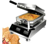 Máquina eléctrica comercial for parrilla de crepes y panqueques de 2800W,temperatura ajustable de 50a299°C,panel de 30x30cm,for cafeterías, restaurantes y tiendas de refrigerios en la calle