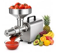 Máquina eléctrica comercial para colar tomates, colador de alimentos de acero inoxidable y máquina para hacer purés, salsas, mermeladas y conservas