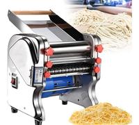 Máquina eléctrica comercial para hacer pasta, máquina automática para fideos de 550 W/750 W, máquina prensadora de masa 2 en 1 de alta resistencia, para fideos/espaguetis/lasaña/raviolis, FKM-220