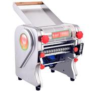 Máquina eléctrica compacta para hacer pasta, grosor ajustable de 0,1 a 5 mm, 2 cortadores de pasta para masa fresca, máquina de cocina doméstica de acero inoxidable, fácil de limpiar y diseño portát