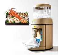 Máquina eléctrica de afeitar de hielo con control manual de finura, potente motor de 440 W, ideal para eventos de verano, reuniones familiares y tiendas de bebidas