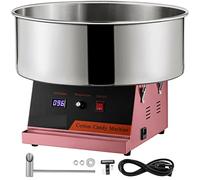 Máquina eléctrica de algodón azúcar comercial fabricante hilo dental caramelo malvavisco for carnavales fiestas cumpleaños eventos deportivos Estabilidad Garantizada(Pink)