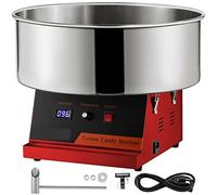 Máquina eléctrica de algodón azúcar comercial fabricante hilo dental caramelo malvavisco for carnavales fiestas cumpleaños eventos deportivos Estabilidad Garantizada(Rot)