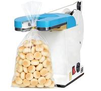 Máquina eléctrica de amarre giratorio, herramienta de sellado automático para bolsas de pan, bolsas de frutas y juguetes pequeños, agrupación de alambre dorado ajustable de 0,1 a 1,2 mm, 4 vueltas