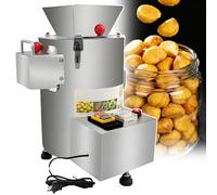 Máquina eléctrica de castaño, máquina comercial de 220 V, pelador de acero inoxidable de 350 W, capacidad de 30 a 100 kg/h, temporizador de proceso para uso doméstico y comercial