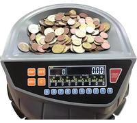 Máquina eléctrica de conteo clasificadora de monedas con pantalla LED, 8 contenedores, 216 monedas/minuto, modos de adición y lote para supermercado, tienda, hogar y negocio