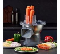 Máquina eléctrica de corte de alimentos, 3 en 1, cortadora de verduras, 220 kg/h, grosor ajustable, fácil de limpiar, electrodoméstico de cocina que ahorra tiempo