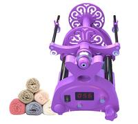 Máquina eléctrica de hilado y bobinado de hilo, velocidad máxima de 800 rpm, control digital, capacidad de 4 onzas/8 onzas, interruptor de avance y retroceso, incluye bobinas y pedal para artesanos
