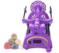 Máquina eléctrica de hilado y bobinado de hilo, velocidad máxima de 800 rpm, control digital, capacidad de 4 onzas/8 onzas, interruptor de avance y retroceso, incluye bobinas y pedal para artesanos