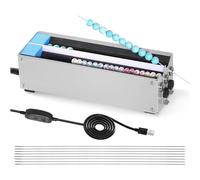 Máquina Eléctrica de Hilos de Cuentas, Máquina de Cuentas Semiautomática de 100 W, Ancho de Rodillo Ajustable y Diseño de 2 Canales de Soporte, Cuentas Rápidas y Operación Simple, for Hacer Joyas