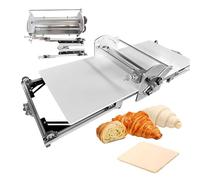 Máquina eléctrica de laminación de masa con tablero laminador, grosor ajustable para pastelería y pizza