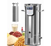 Máquina eléctrica de leche de soja, capacidad de 11 a 18 litros, filtro extraíble, separación de escoria, pantalla inteligente LED para leche de soja y pasta de frijoles