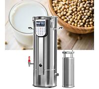 Máquina eléctrica de leche de soja, capacidad de 11L/15L, filtro extraíble y separación de escoria, pantalla inteligente LED, ideal para leche de soja, pasta de frijoles, sopa de maíz, jugo