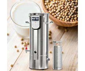 Máquina eléctrica de leche de soja con filtro extraíble y separación de escoria, pantalla inteligente LED para leche de soja casera, pasta de frijoles, sopa de maíz
