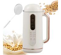Máquina eléctrica de leche de soja de 900 ml y exprimidor, funcionalidad 6 en 1 con cortador de 6 cuchillas, doble uso caliente y fría para leche de almendras, soja, avena y arroz
