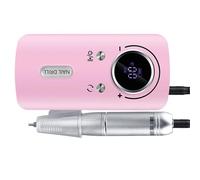 Máquina eléctrica de lima de uñas de 45000 rpm, portátil, función de funcionamiento silencioso, para quitar uñas de gel acrílico, amoladora de uñas inalámbrica ligera para viajes