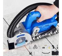 Máquina eléctrica de limpieza de grietas de azulejos de 1200 W, herramienta portátil de autoaspiración con rebote automático de 9000 RPM para limpiar lechada entre azulejos
