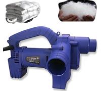 Máquina eléctrica de llenado de plumón - 1200 W de doble propósito soplado y succión con 6 ajustes de engranajes y control de pie para renovar chaquetas y edredones