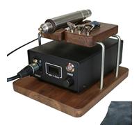 Máquina eléctrica de mano de cuero con pantalla digital, temperatura ajustable de 0 a 350 °C, calentamiento de 3 segundos, 5 puntas para ranurar, pulir y sellar