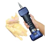 Máquina eléctrica de mano para desplumar pollos, recargable, con cabeza cónica, espacio ajustable, para manejar fácilmente plumas pequeñas/corto, para pato, ganso, pájaro, pavo