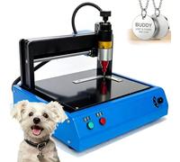 Máquina eléctrica de marcado de metal de 400 W, máquina de grabado de placa de acero, profundidad de 0,05-2 mm, for placa de identificación de metal, fabricación de etiquetas de perro