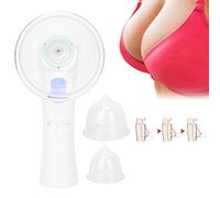 Máquina Eléctrica de Masaje de Senos, Masajeador de Aumento de Pecho, Luces LED, Dispositivo de Cuidado de los Senos con Terapia de Vibración Al Vacío Y Presión Negativa