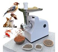 Máquina eléctrica de pellets de alimentación animal de 500 W con motor de cobre, fácil de limpiar, incluye placas de 2.5/5.0/7.5 mm para hacer pellets de comida para gatos