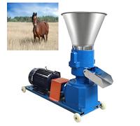 Máquina eléctrica de pellets para animales para alimentación animal, distancia ajustable del rodillo, salida de 90-160 kg/hora, adecuada para granjas