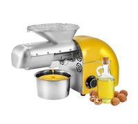 Máquina eléctrica de prensa de aceite de 1800 W, extractor de aceite de nueces comercial con control de temperatura de 50.0 °C a 300.0 °C, barra extendida para múltiples aceites