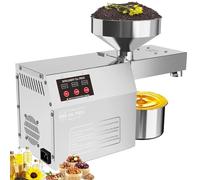Máquina eléctrica de prensa de aceite, extractor de aceite inteligente de control de temperatura de 610 W, plegable y fácil de limpiar, funcionamiento continuo las 24 horas