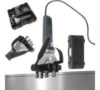 Máquina eléctrica de prensado y sellado de conductos, dispositivo portátil de bandas de borde de tubo, casillero de costuras, 4-10 m/min, adecuada para conductos con forma, conductos rectos y curvados