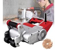 Máquina eléctrica de ranurado de pared, cortador de alambre de pared de 1100 W, cortador de hormigón con cuchillas de 25 mm/35 mm y funda de transporte para ranurar y cortar paredes eficientes