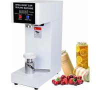 Máquina eléctrica de sellado de latas, sellador de conservas para latas de refrescos, cerveza y té, ideal para elaboración casera y almacenamiento de bebidas