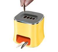 Máquina Eléctrica de Semillas de Melón, Peladora de Semillas de Melón de Acero Inoxidable con Cepillo Diseño de Almohadilla Antideslizante Removedor de Desgranadora 500mah (Amarilla)