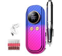 Máquina eléctrica de taladro de uñas de 35000 rpm con brocas, máquina pulidora de uñas, herramienta de manicura para uñas de gel