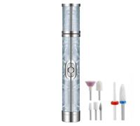 Máquina eléctrica de taladro de uñas, lima de uñas inalámbrica de 20000 RPM para uñas de gel y acrílicas, velocidad ajustable, kit de manicura y pedicura portátil para mujeres/niñas/mamá (azul)